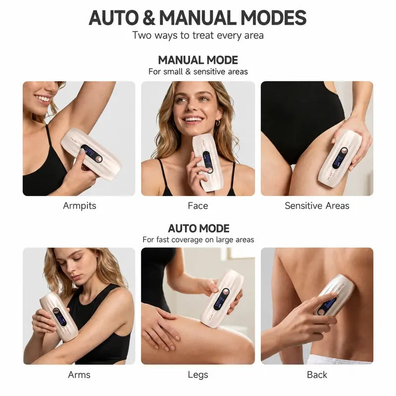 MLAY T15 IPL Hair Removal Device with Ice Cooling,Intelligent Skin Tone Recognition,5 Energy Levels, 2 Modes,Plug-In Design