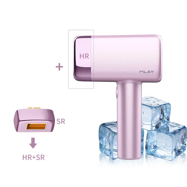 MLAY T14 Penggunaan Rumah IPL Laser EpilatorDengan Kepala Boleh Ganti, Uniseks