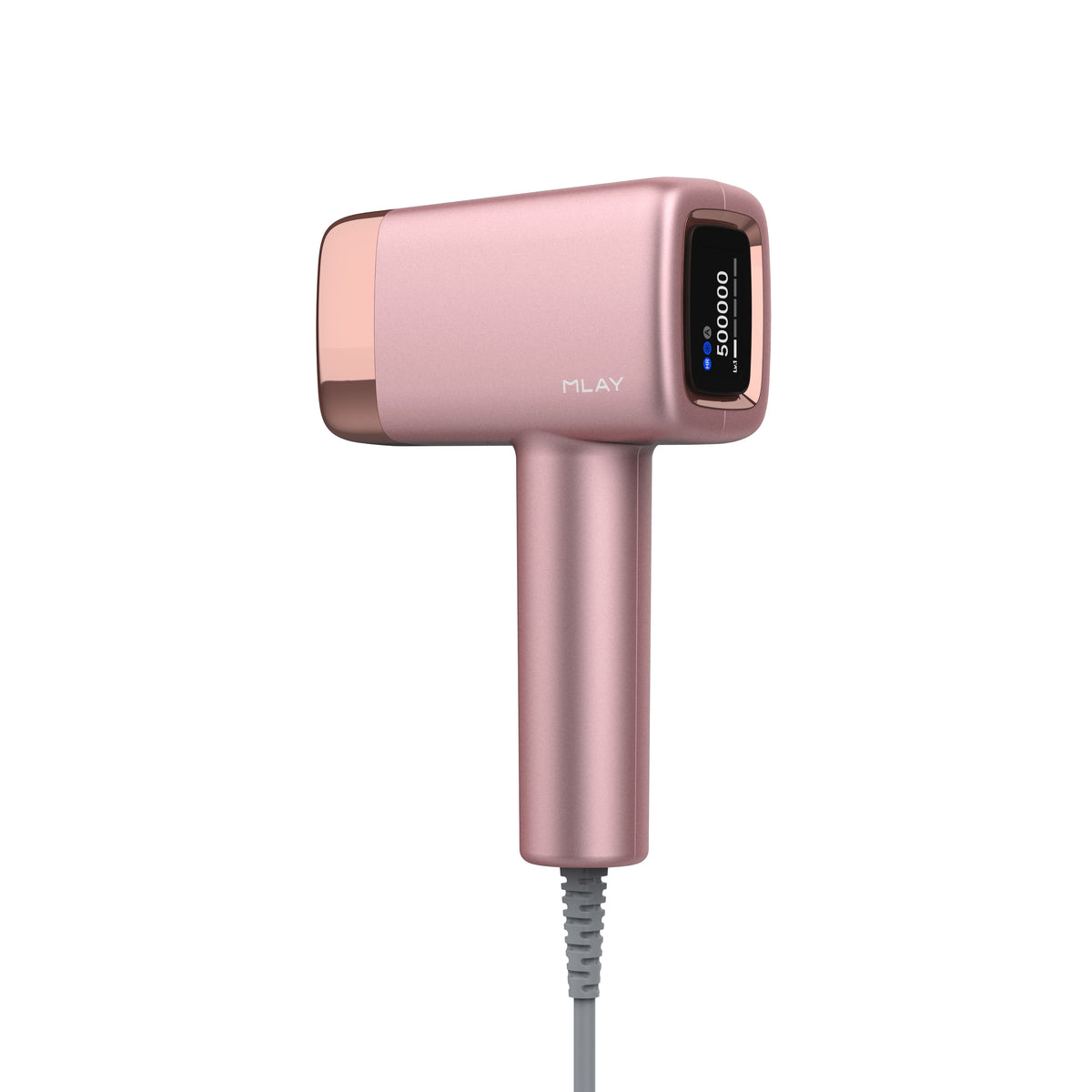 MLAY T14A Ice Cooling IPLHair Removal Device-High Energy-Replaceable Head-Rose Gold