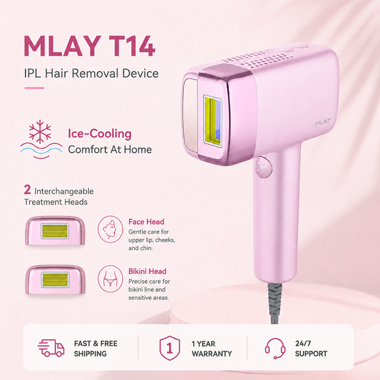 MLAY T14A Home Use IPL Hair Removal Deivice with Replaceable Lamp Head