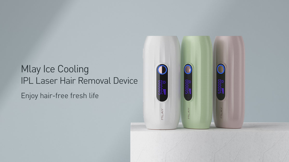 MLAY T15 IPL Hair Removal Device with Ice Cooling,Intelligent Skin Tone Recognition,5 Energy Levels, 2 Modes,Plug-In Design